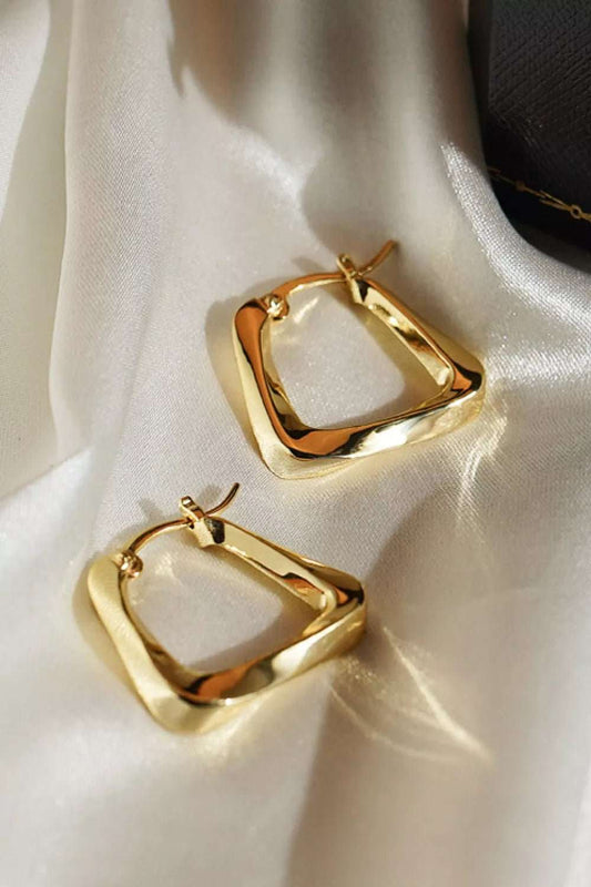 18K Gold Plated Irregular Geometric Earrings - London's Closet Boutique