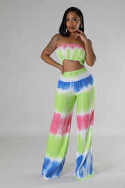 Smocking Tube Top & Pants Set - London's Closet Boutique