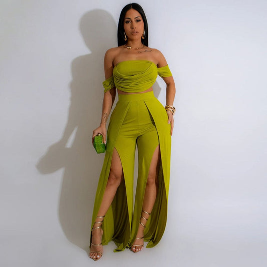 Sophia Tube Top & Wide-Leg Pants Set