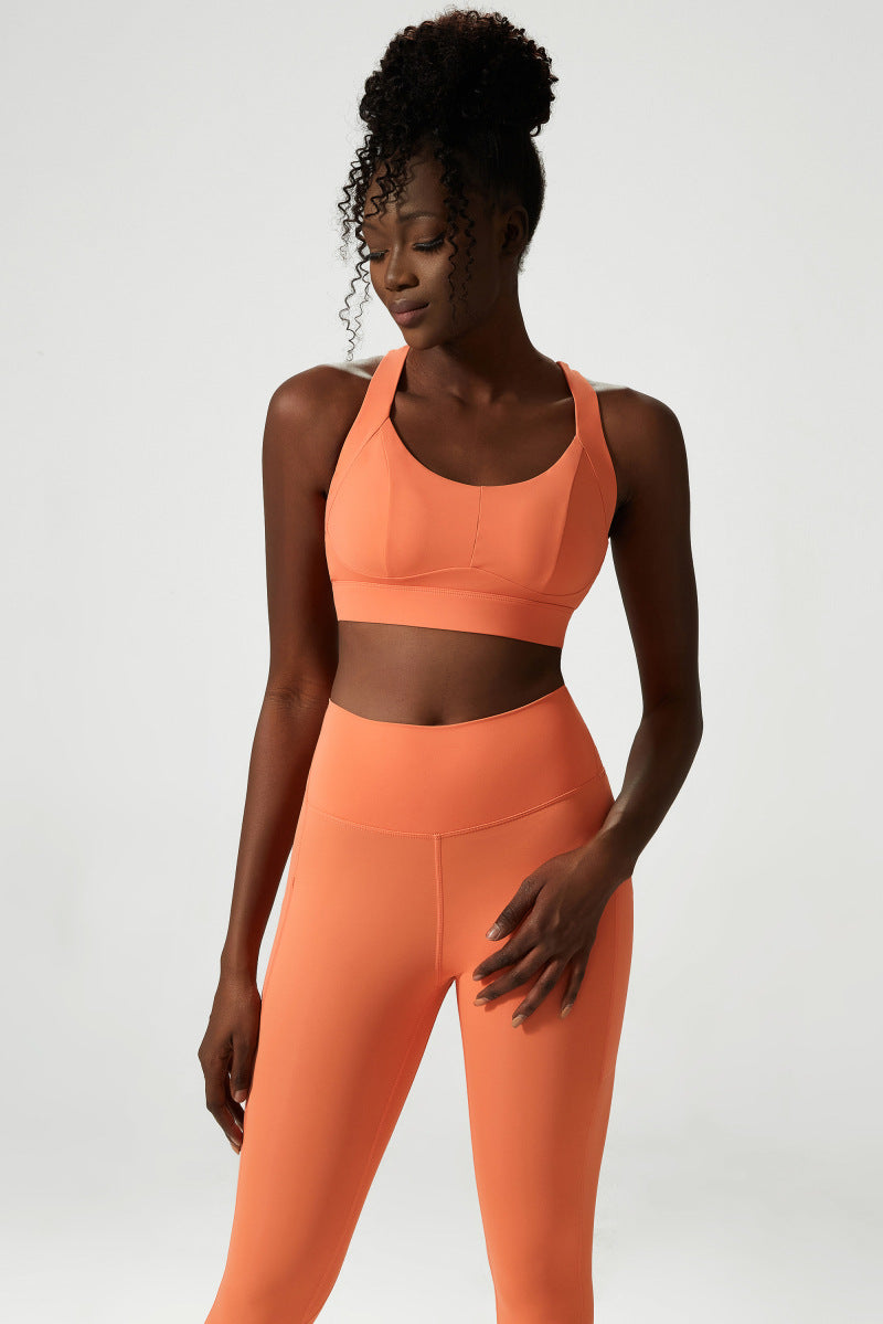 Yoga Clothes Three Piece Set - Women's Athletic Clothing