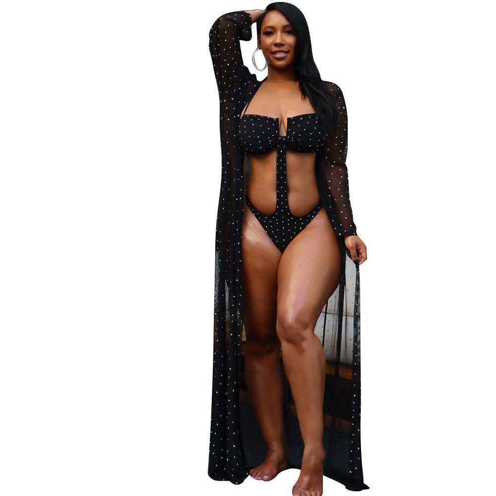 Starlit Elegance Cloak Swimsuit