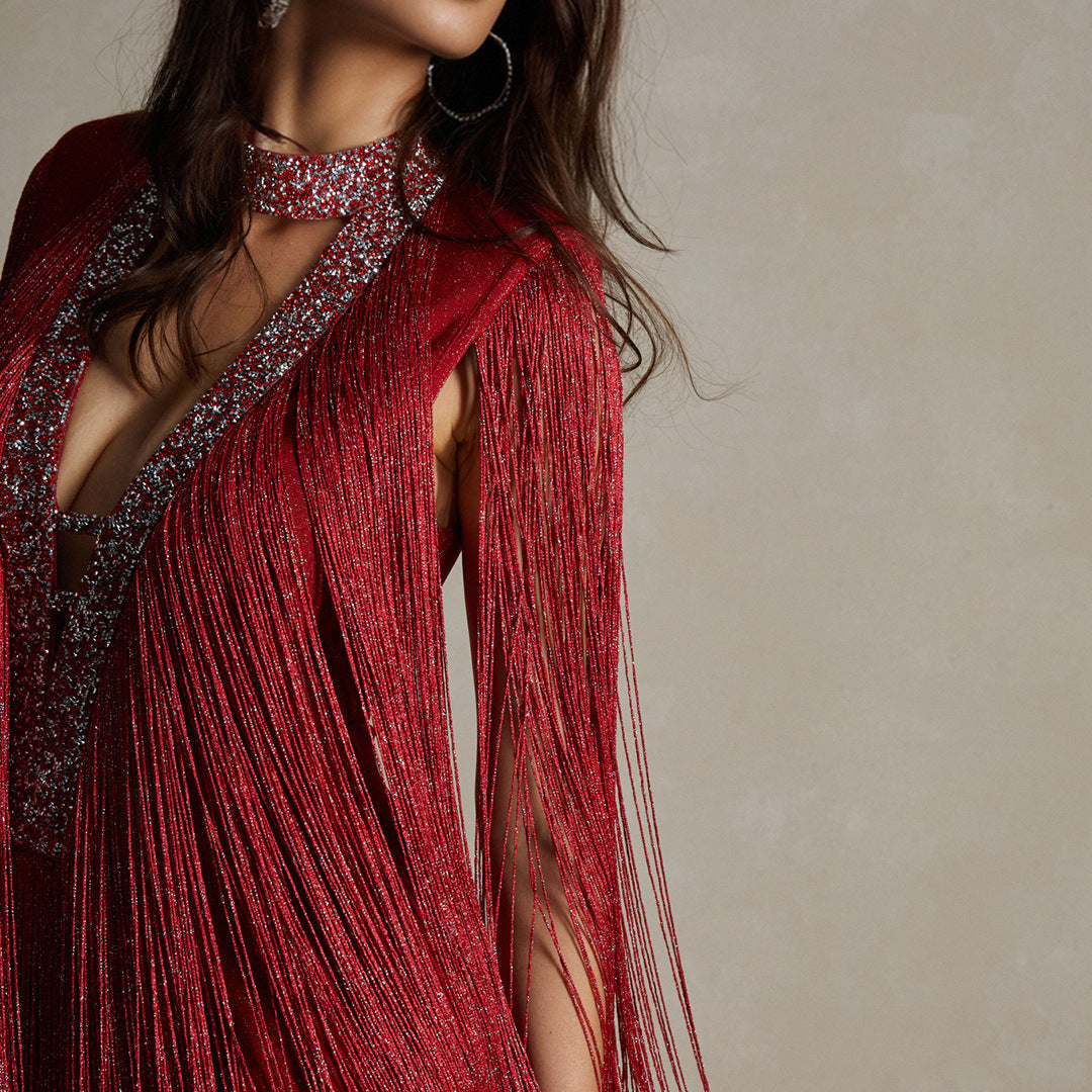 Red Sequin Maxi Dress: Dazzle the Night Away