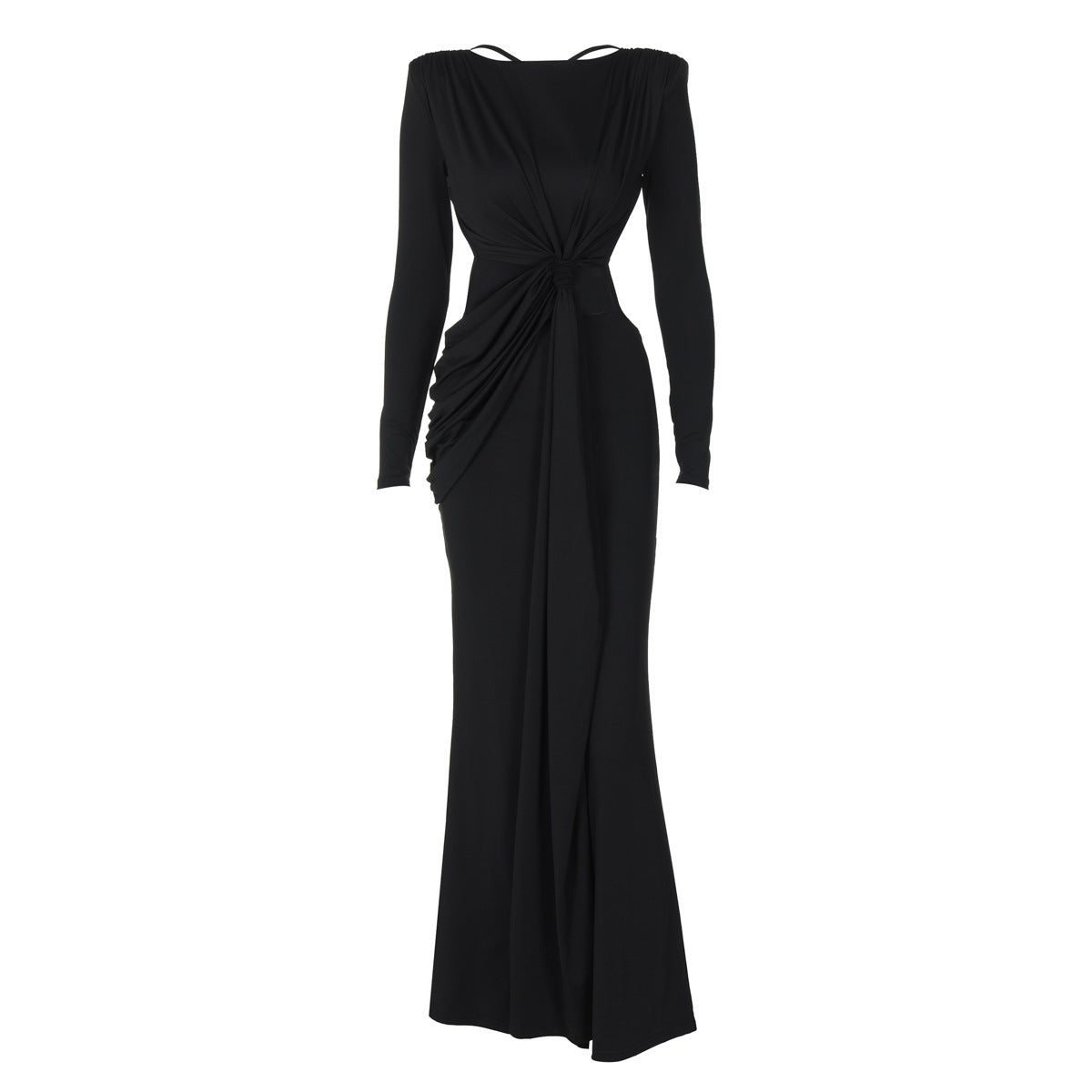 Ava Back Cutout Long Sleeve Bodycon Maxi Dress