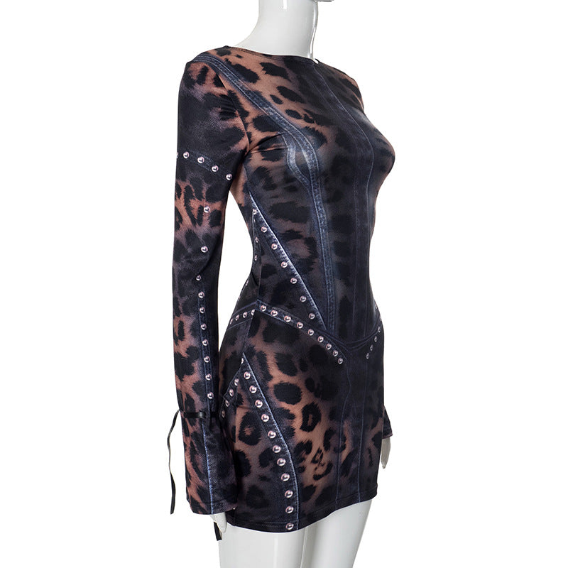 Fierce Animal Print Mini Dress