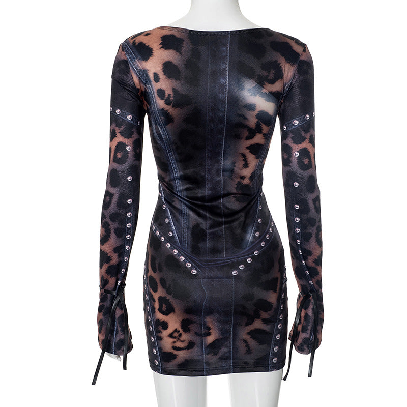 Fierce Animal Print Mini Dress