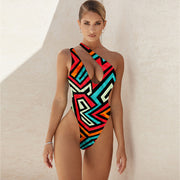 Tropical Bliss Asymmetric Swimsuit
