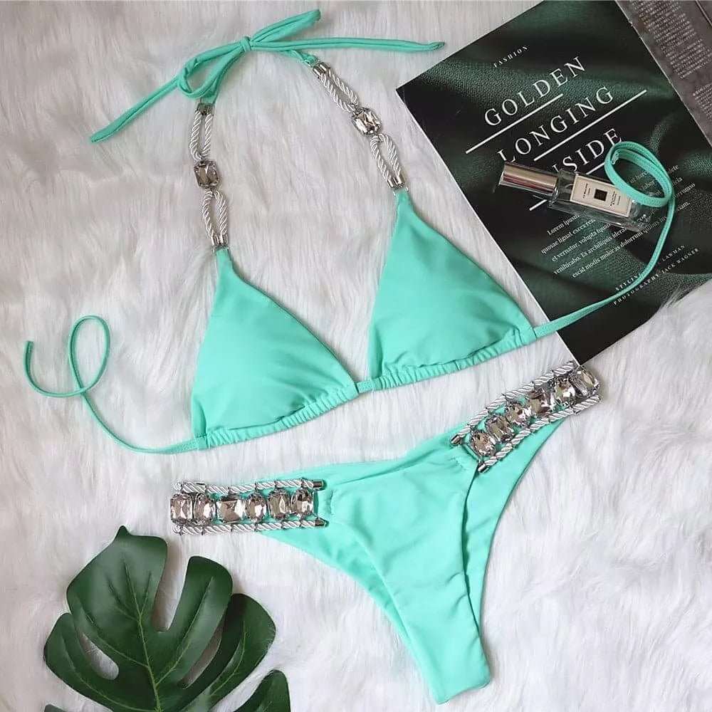 Diamonds Are Forever Two Piece Bikini - London's Closet Boutique