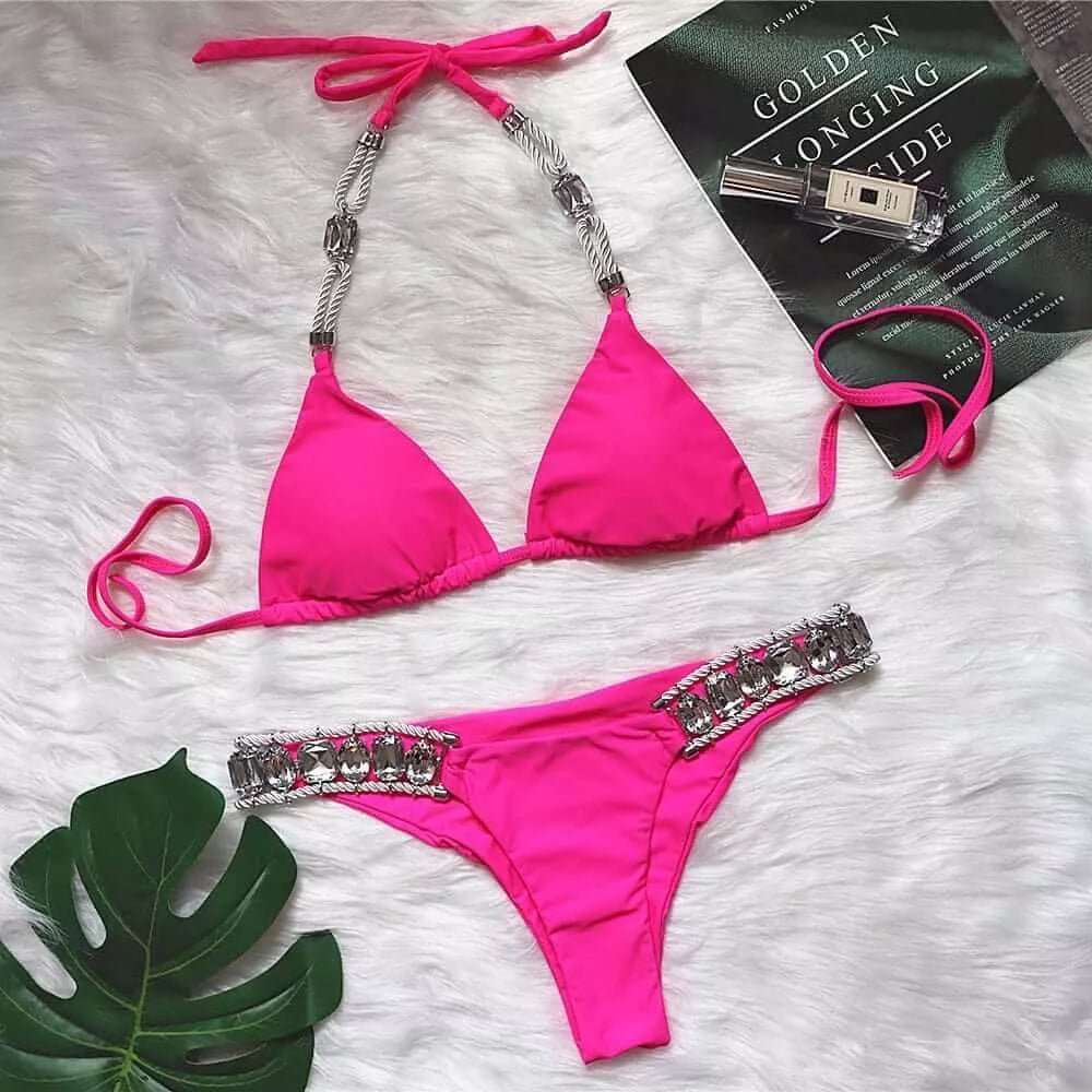 Diamonds Are Forever Two Piece Bikini - London's Closet Boutique