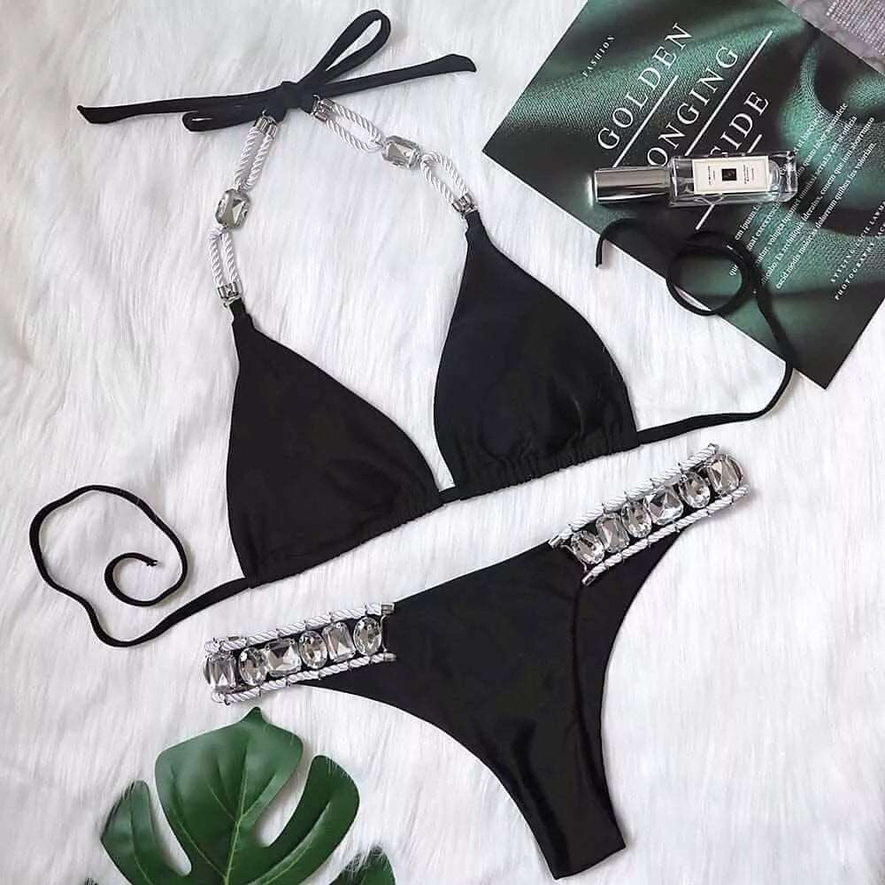 Diamonds Are Forever Two Piece Bikini - London's Closet Boutique