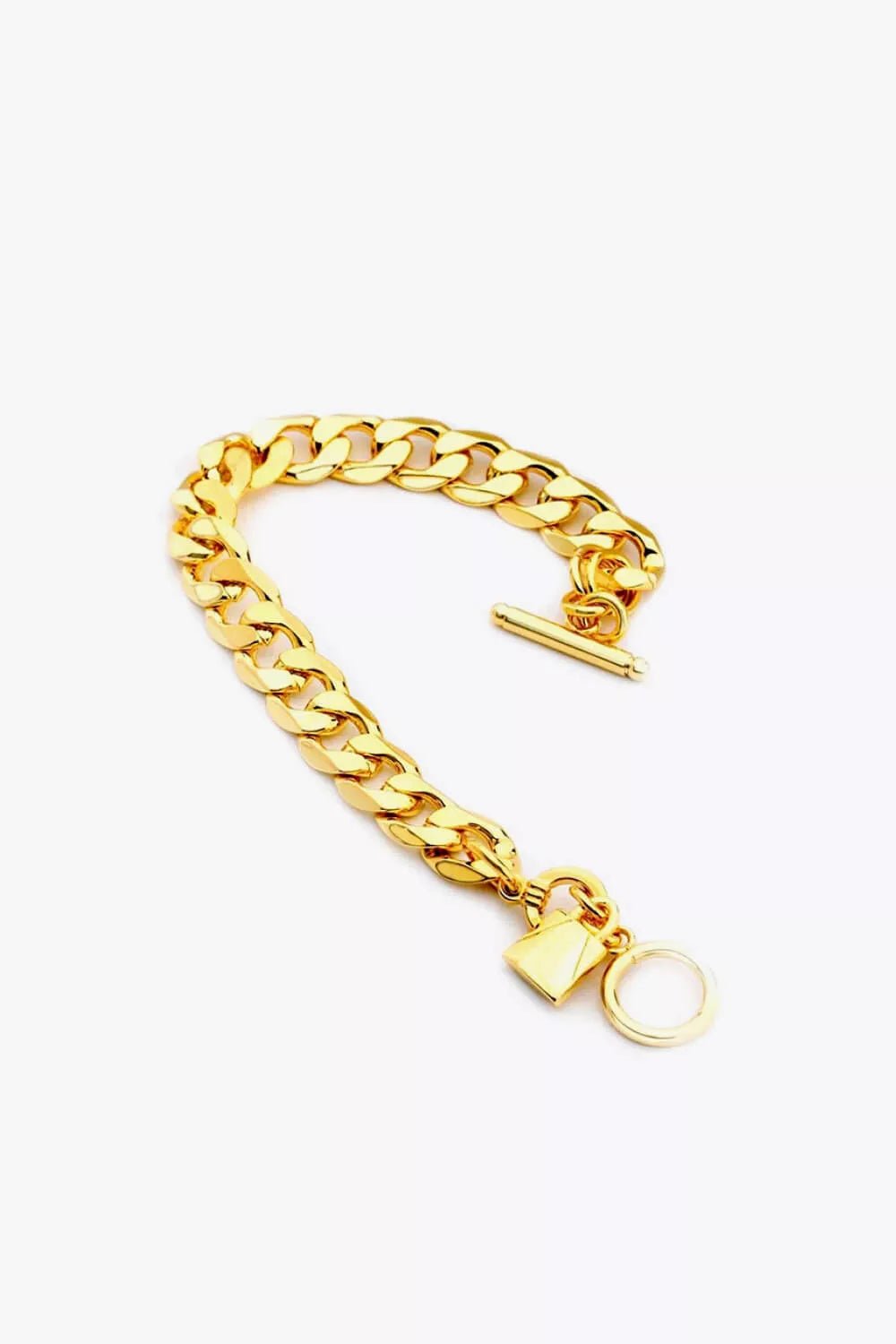 Lock Charm Toggle Clasp Bracelet - London's Closet Boutique