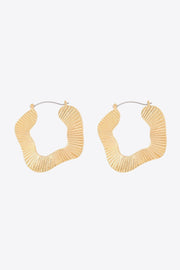 Ribbed Alloy Earrings - London's Closet Boutique